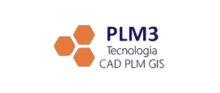 Logo do Cliente da PlugGIS, PLM3 Tecnologia CAD PLM GIS